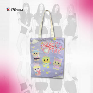 Tote Bag BlackPink (con cierre)